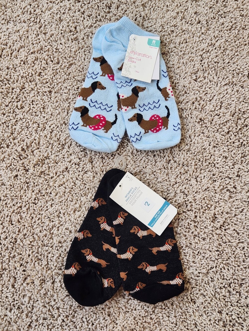 Dachshunds Socks Set Low Cut Ankle One Size